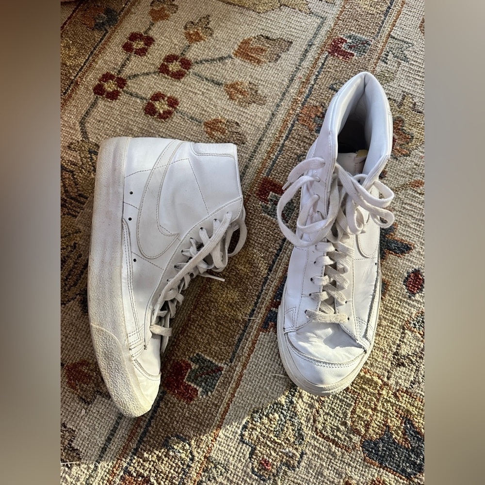 Nike Blazer Mid White High Top Sneakers sz 10